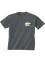 K-State Wildcats Oval Inset T Shirt - Charcoal