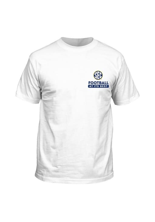 SEC White Illustration Short Sleeve T Shirt