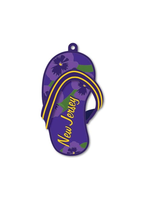 New Jersey Flip Flop Keychain