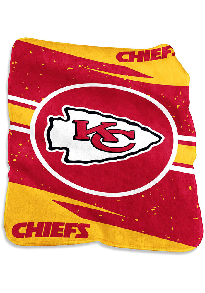 Logo Brands Kansas City Chiefs 60 in x 80 in Raschel Throw