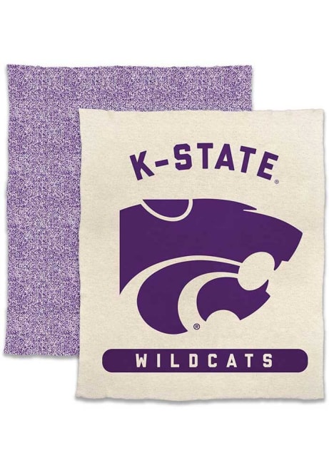 Purple K-State Wildcats Luxe 50x61 Fleece Blanket