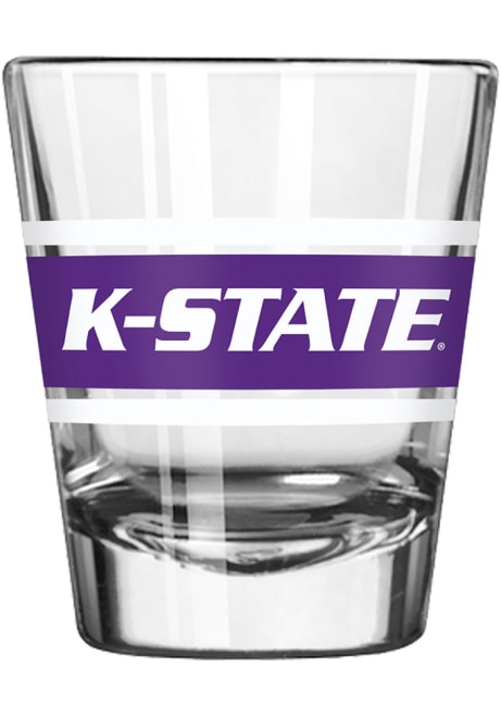 Purple K-State Wildcats 2oz Stripe Shot Glass