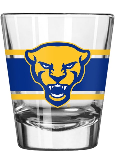 Gold Pitt Panthers 2oz Stripe Shot Glass