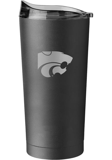 Purple K-State Wildcats 20 Oz Etch Powder Coat Stainless Steel Tumbler