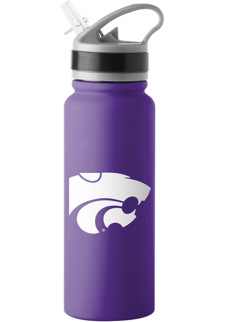 Purple K-State Wildcats 25oz Logo Flip Stainless Steel Bottle