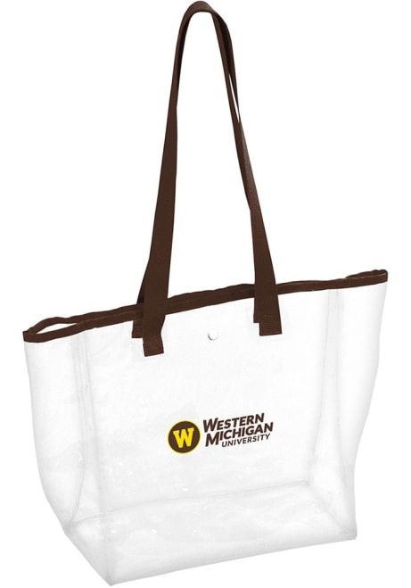 Logo Western Michigan Broncos Clear Bag - Brown