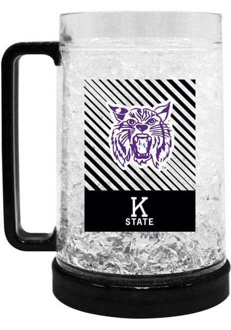 Black K-State Wildcats 16oz Freezer Mug