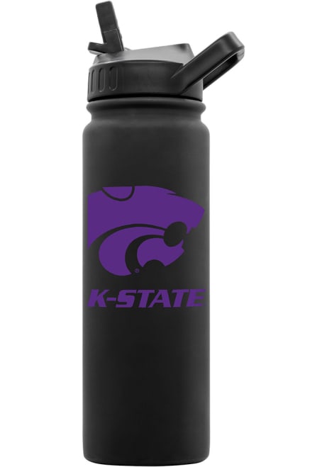 Black K-State Wildcats 24oz Soft Touch Stainless Steel Bottle