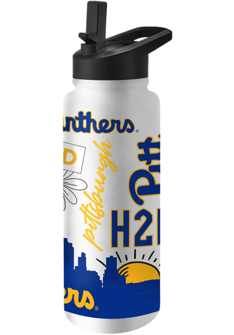 Gold Pitt Panthers 34oz Native Quencher Stainless Steel Bottle