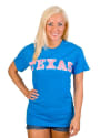 Texas Blue Neon Arch Short Sleeve T Shirt