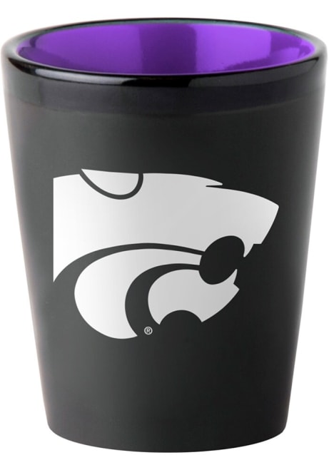 Black K-State Wildcats 2oz Matte Shot Glass