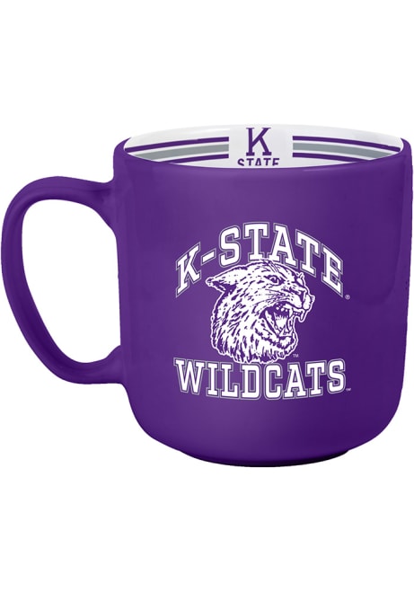 Purple K-State Wildcats Vault 15oz Stripe Mug