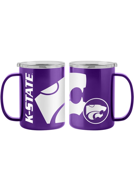 Purple K-State Wildcats 15oz Hype Ultra Stainless Steel Tumbler