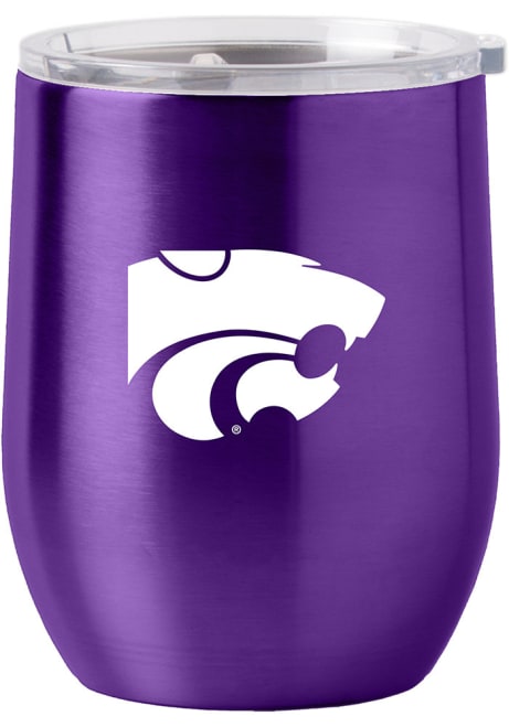 Purple K-State Wildcats 16oz Gameday Curved Stainless Steel Stemless