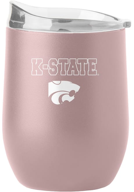 Blue K-State Wildcats 16OZ Powder Coat Stainless Steel Stemless