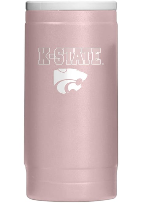 Purple K-State Wildcats 12OZ Slim Can Powder Coat Stainless Steel Coolie