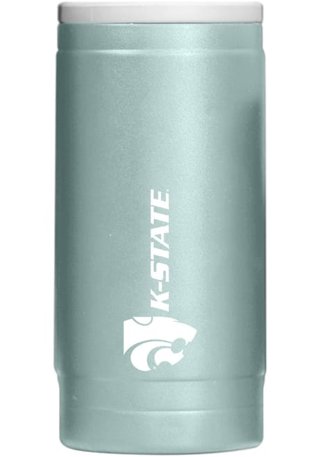 Light Blue K-State Wildcats 12OZ Slim Can Powder Coat Stainless Steel Coolie