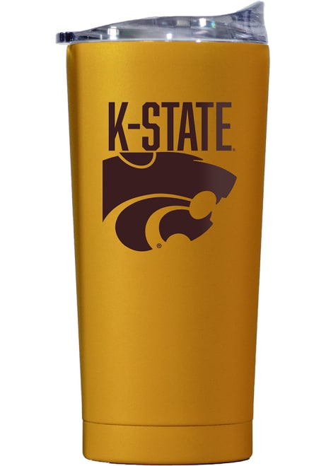 Brown K-State Wildcats 20OZ Powder Coat Stainless Steel Tumbler