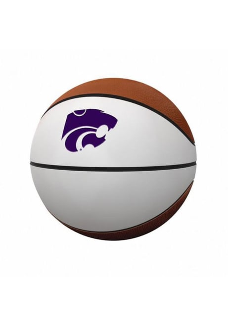 White K-State Wildcats Full-size Debossed Autograph Basketball