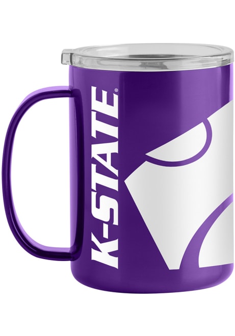 Purple K-State Wildcats 15oz Hype Stainless Steel Tumbler