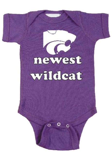 Baby Purple K-State Wildcats Newest Short Sleeve One Piece