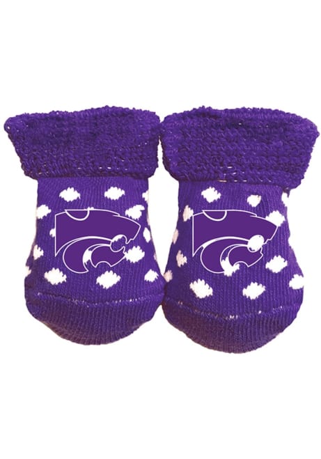 Polka Dot K-State Wildcats Baby Bootie Boxed Set