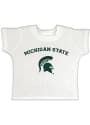 Michigan State Spartans Toddler White Arch Mascot T-Shirt