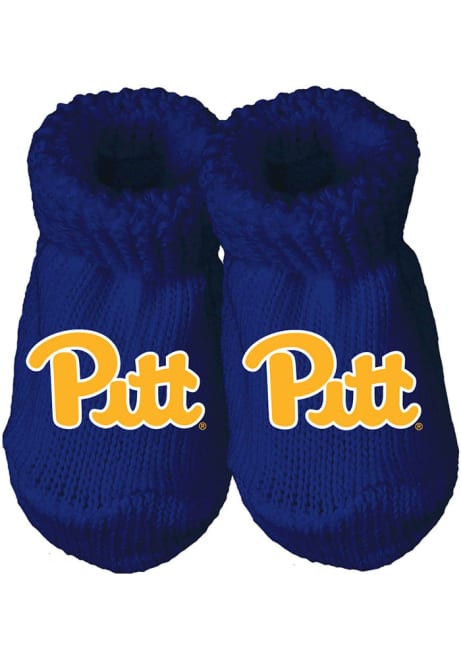 Solid Pitt Panthers Baby Bootie Boxed Set - Blue