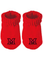 Miami RedHawks Baby Knit Bootie Boxed Set - Red