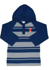 Main image for Illinois Fighting Illini Toddler Navy Blue Rugby Stripe Long Sleeve Hooded Sweatshirt