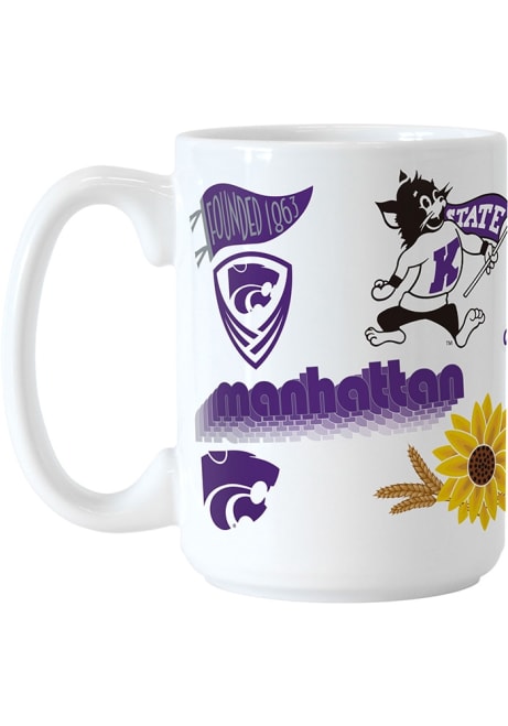 Purple K-State Wildcats 15oz Native Mug