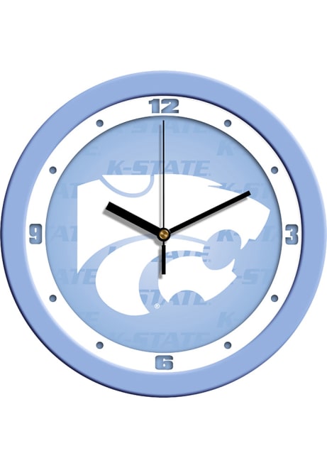 Blue K-State Wildcats 11.5 Baby Blue Wall Clock