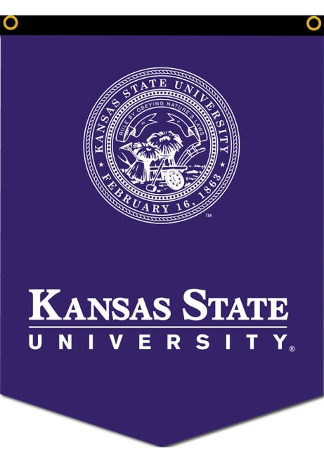 Purple K-State Wildcats 18X24 Dark Purple Banner