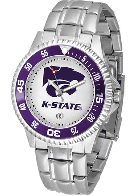 Competitor Steel K-State Wildcats Mens Watch - Silver