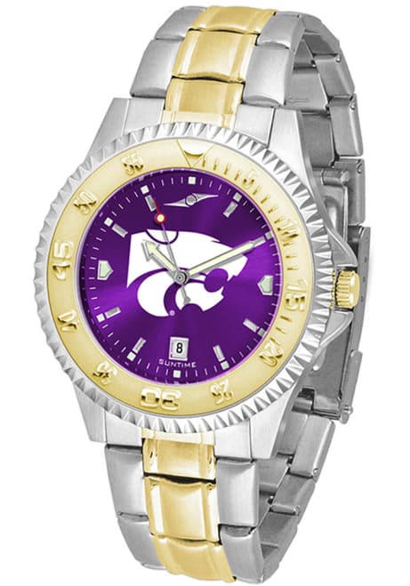 Competitor Elite Anochrome K-State Wildcats Mens Watch - Silver