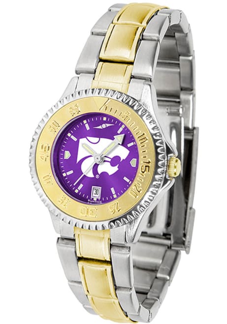 Competitor Elite Anochrome K-State Wildcats Womens Watch - Silver