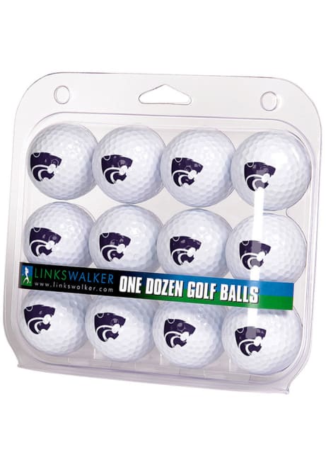 White K-State Wildcats One Dozen Golf Balls
