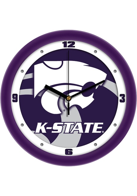 Purple K-State Wildcats 11.5 Dimension Wall Clock