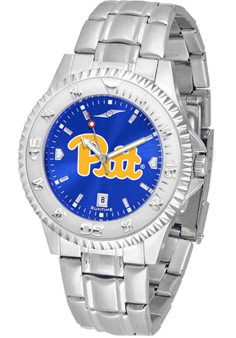 Competitor Steel Anochrome Pitt Panthers Mens Watch - Silver