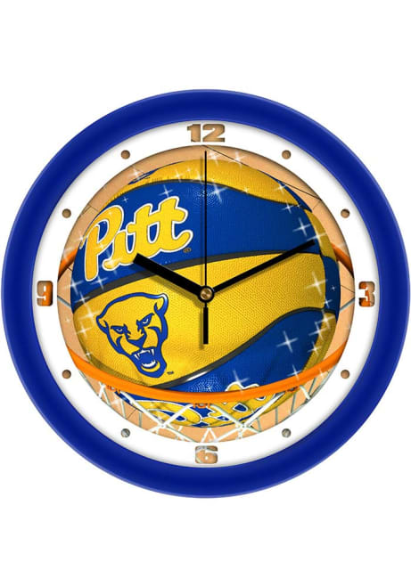 Blue Pitt Panthers 11.5 Slam Dunk Wall Clock