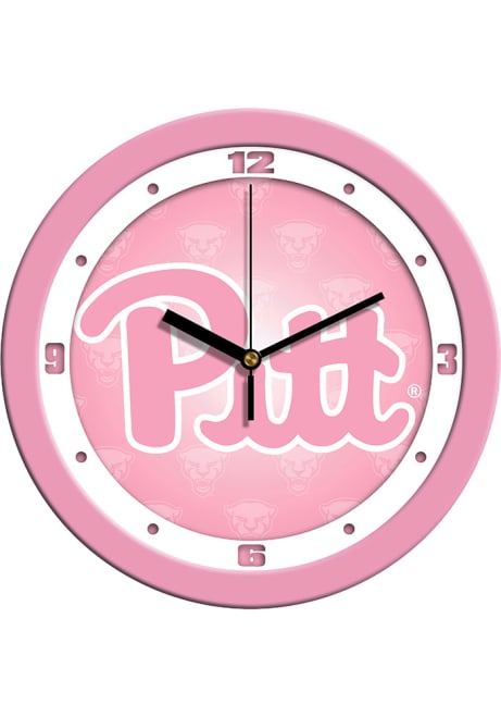 Pink Pitt Panthers 11.5 Pink Wall Clock