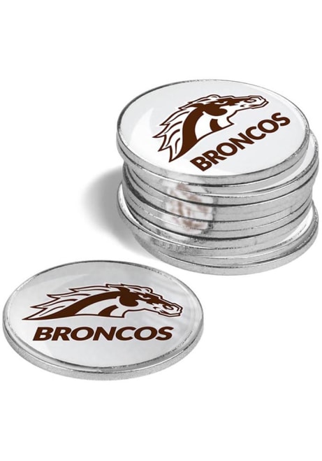 White Western Michigan Broncos 12 Pack Golf Ball Marker