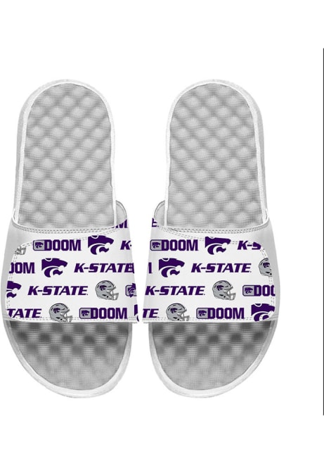 Pattern K-State Wildcats Mens Slides - Purple