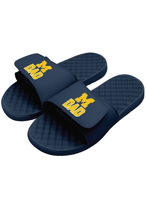 Michigan Wolverines BLUE Dad Mens Slides - 10210314 display picture 2