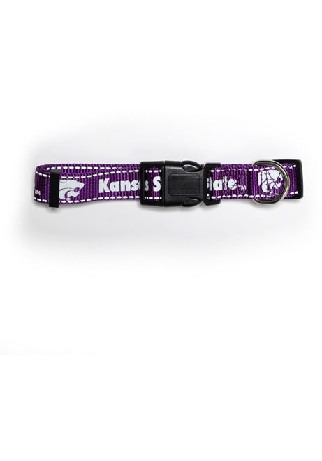 Purple K-State Wildcats Reflective Pet Collar