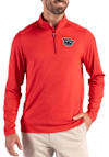 Main image for Mens Cincinnati Bearcats Red Cutter and Buck Vault Coastline Qtr Zip Pullover
