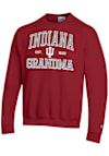 Main image for Mens Indiana Hoosiers Crimson Champion Est. Date Grandma Powerblend Crew Sweatshirt