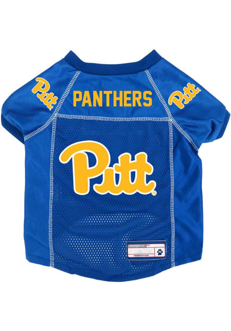 Blue Pitt Panthers Team Logo Pet Stretch Pet Jersey