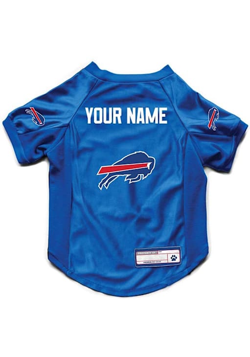 Buffalo Bills Personalized Stretch Pet Jersey BLUE