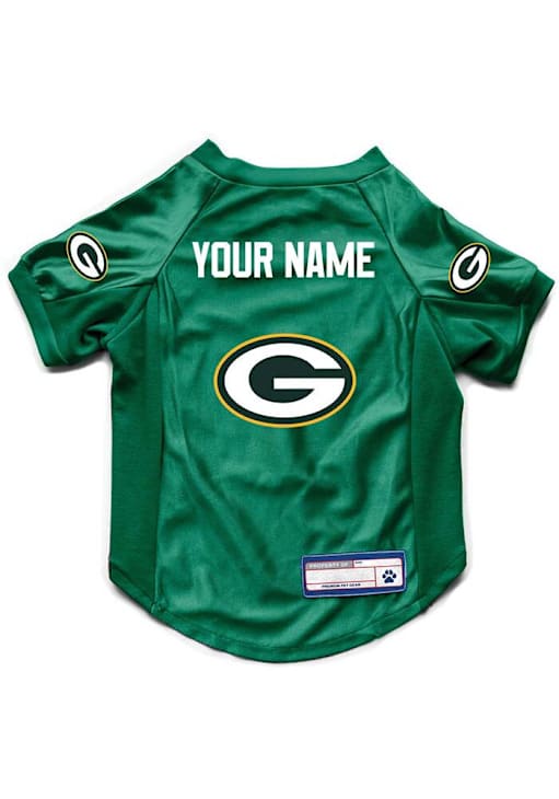 Green Bay Packers Personalized Stretch Pet Jersey GREEN